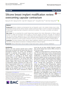 Silicone breast implant modification review: overcoming capsular contracture. 