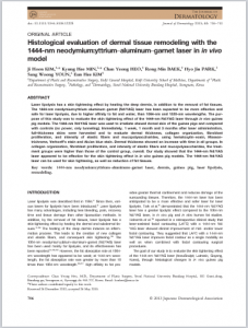 Histological evaluation of dermal tissue remodeling with the 1444-nm neodymium:yttrium-aluminum-garnet laser in in vivo model 